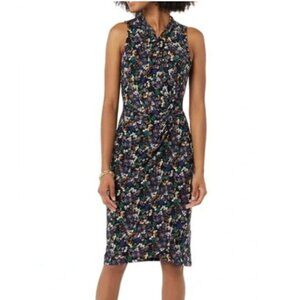 Amazon Essentials Sleeveless Crossover Twist Neck Faux Wrap Dress Size L